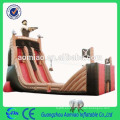 Cool inflable seco tobogán inflable línea 0.55mmPVC ropeway para jugar